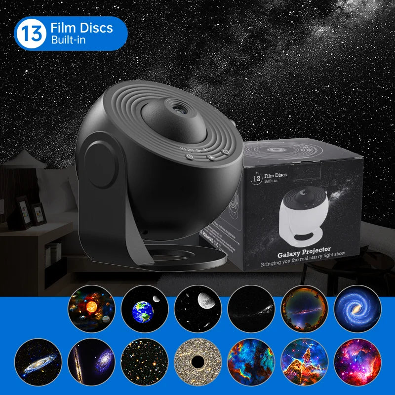 Enchanting Night Light Galaxy Projector - Transform Your Room into a Starry Sky Wonderland!